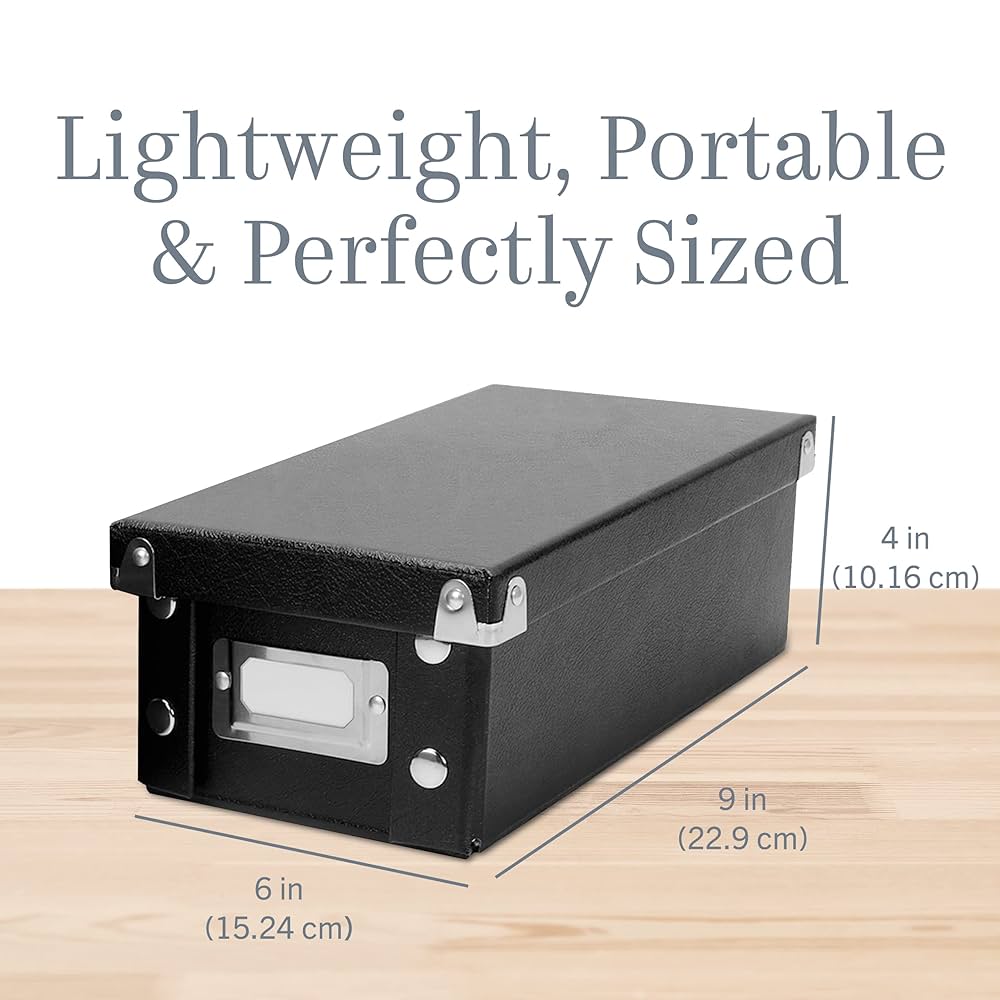 アルバム・スクラップ Card Box Planner Storage & Organizer Amazon.com: Current Black Elegance Greeting Card Organizer